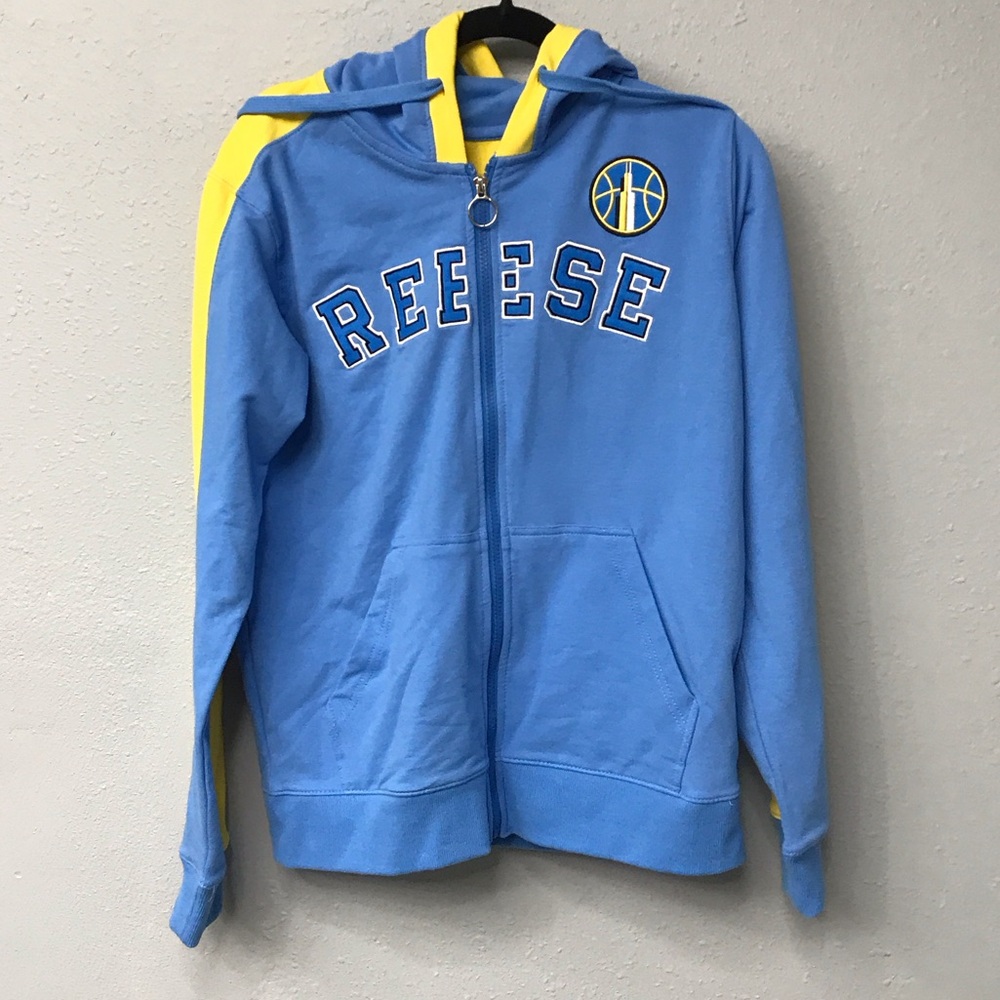 Reese Blue and Yellow Women's Hoodie